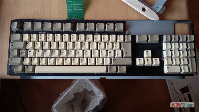 Tastatur wurde zerlegt und gereinigt